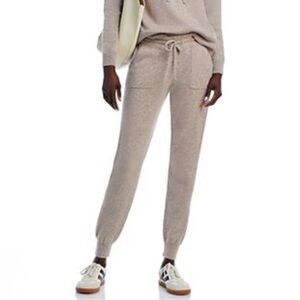 Splendid Knit Joggers / Sweater Lounge Pants in Taupe Brown
